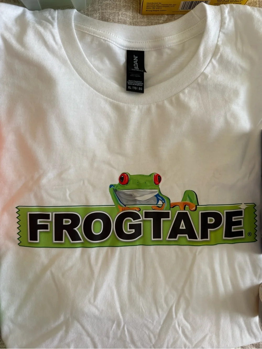 Frogtape and shirt